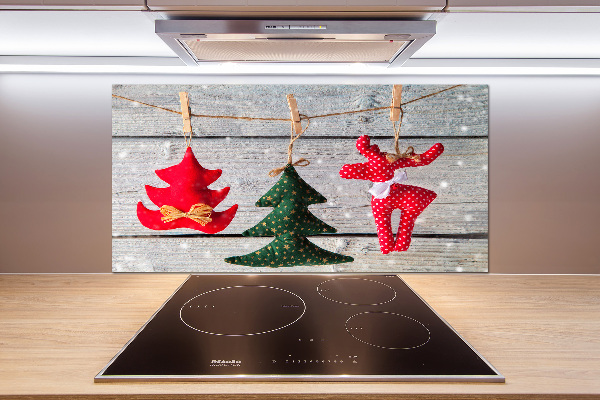 Kitchen splashback Decorations on a string