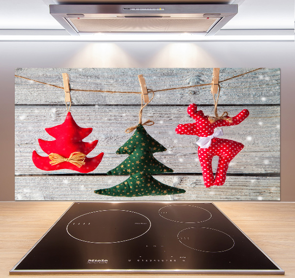 Kitchen splashback Decorations on a string