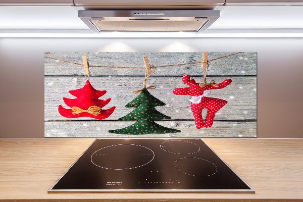 Kitchen splashback Decorations on a string