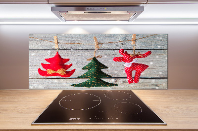 Kitchen splashback Decorations on a string