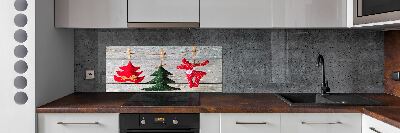 Kitchen splashback Decorations on a string