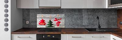 Kitchen splashback Decorations on a string