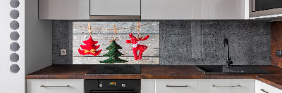 Kitchen splashback Decorations on a string