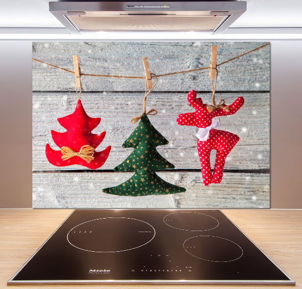 Kitchen splashback Decorations on a string