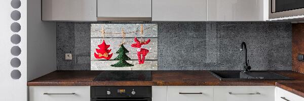 Kitchen splashback Decorations on a string