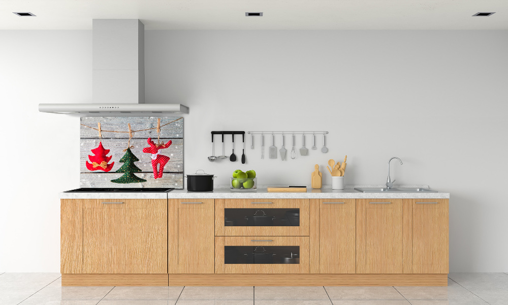 Kitchen splashback Decorations on a string