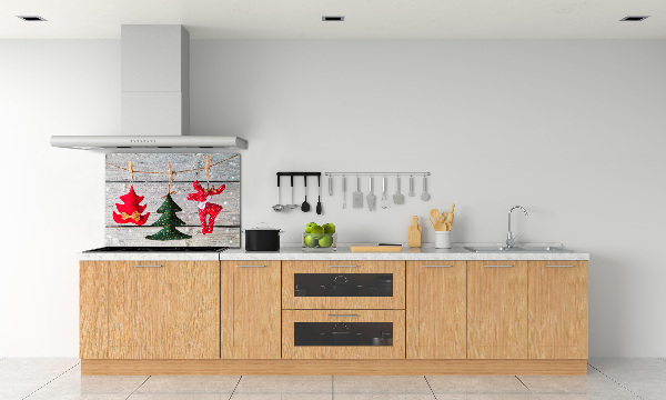 Kitchen splashback Decorations on a string