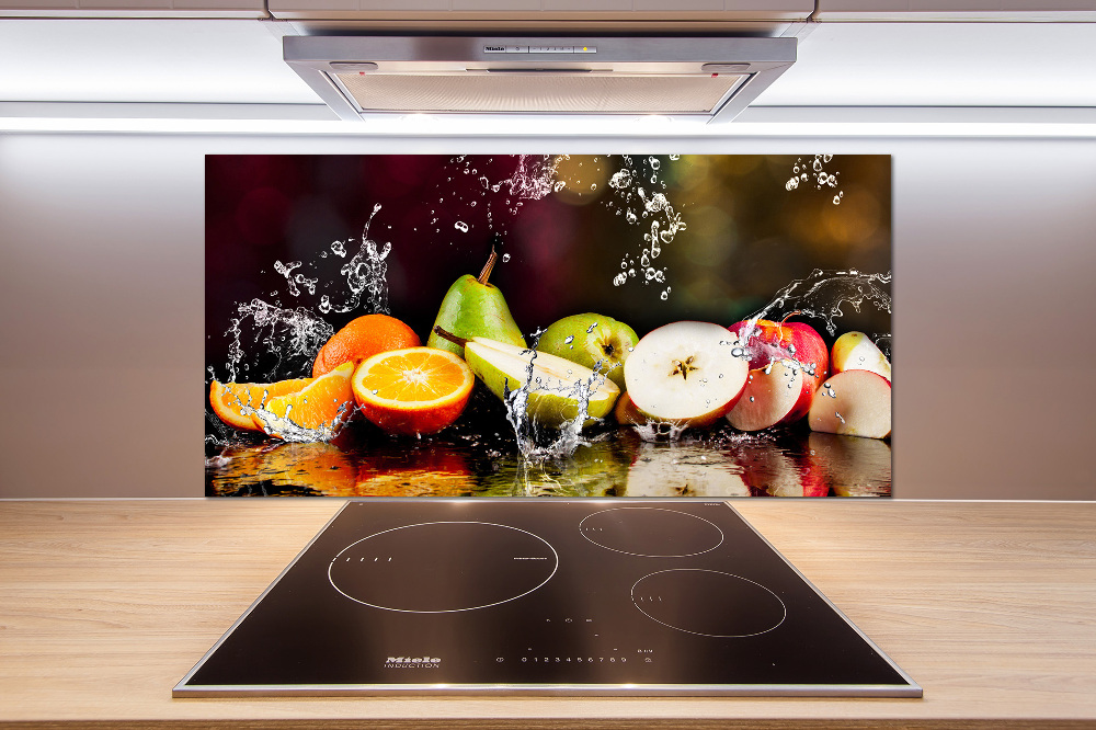 Cooker splashback Fruit and water