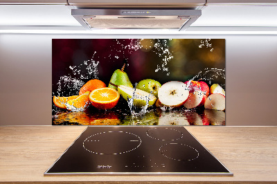 Cooker splashback Fruit and water