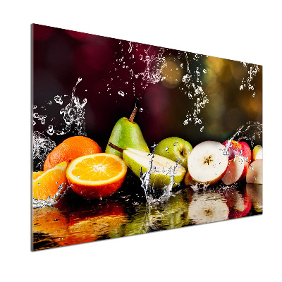 Cooker splashback Fruit and water