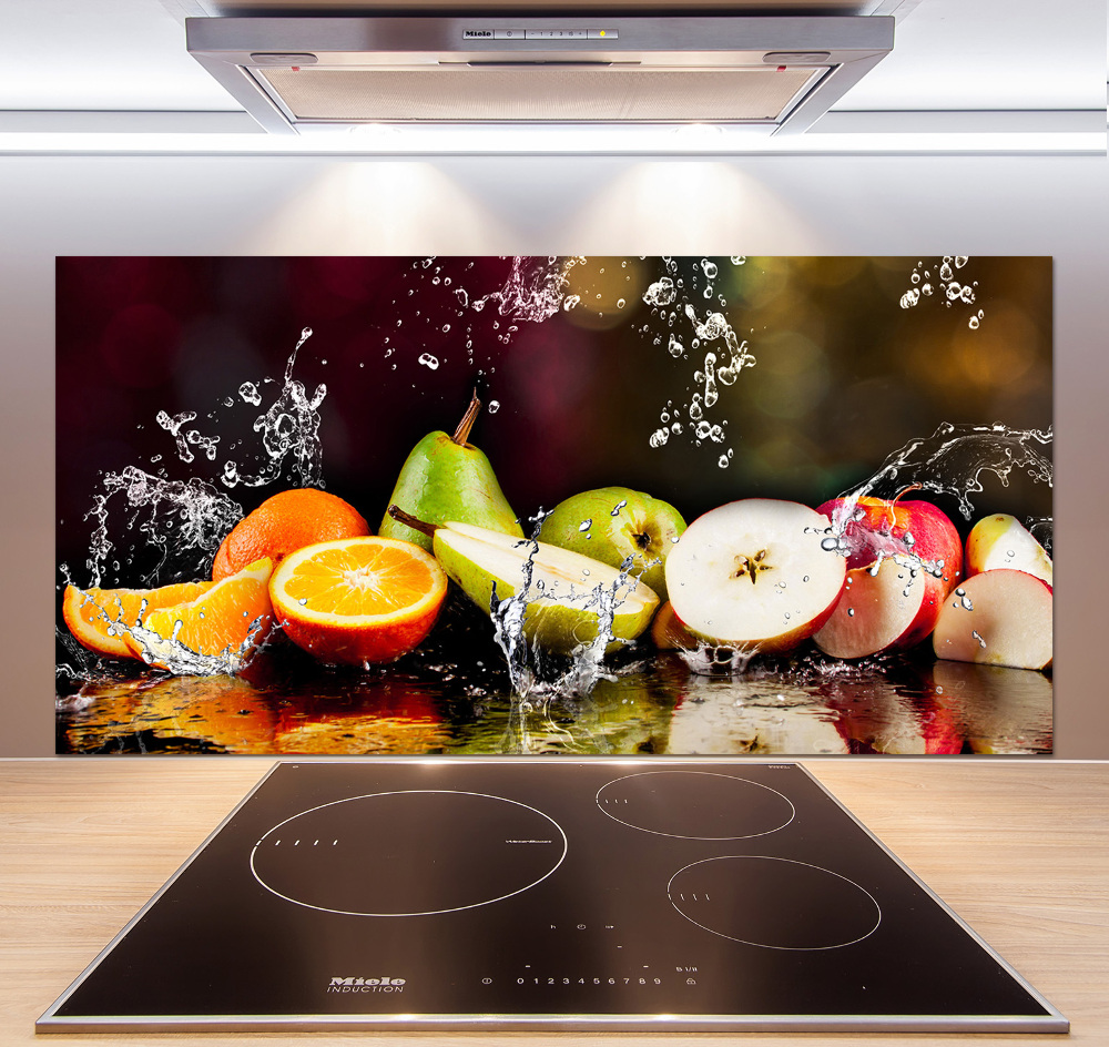 Cooker splashback Fruit and water