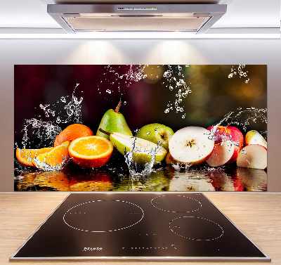 Cooker splashback Fruit and water