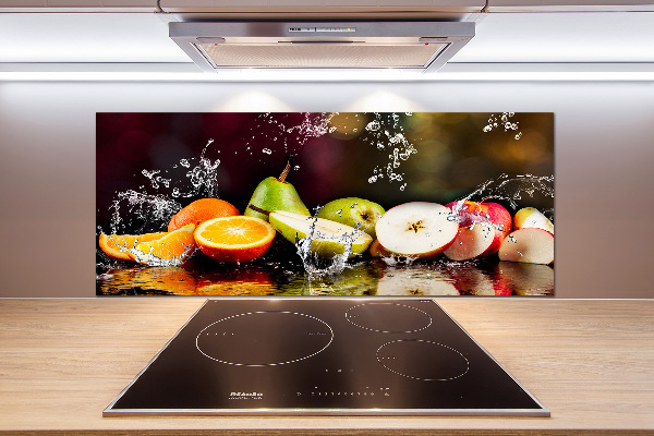 Cooker splashback Fruit and water