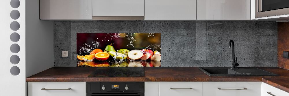 Cooker splashback Fruit and water