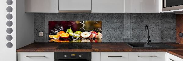 Cooker splashback Fruit and water