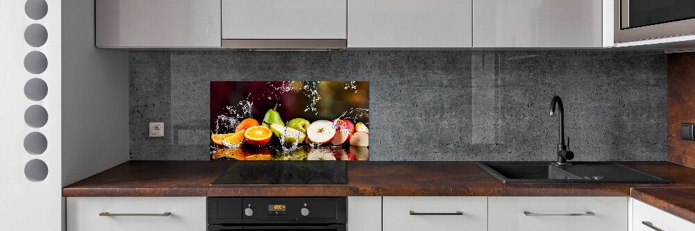 Cooker splashback Fruit and water