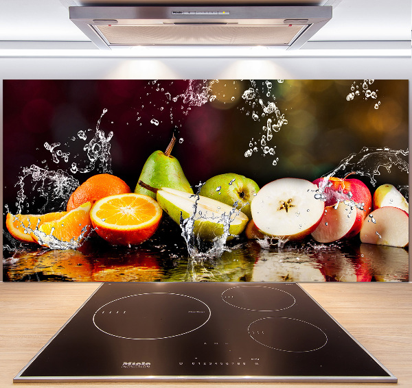 Cooker splashback Fruit and water