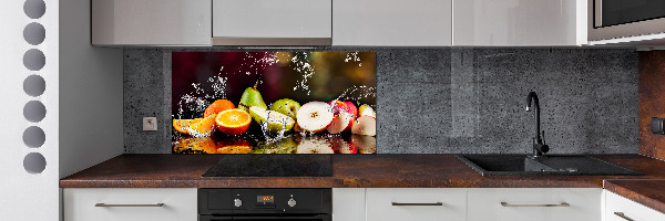 Cooker splashback Fruit and water