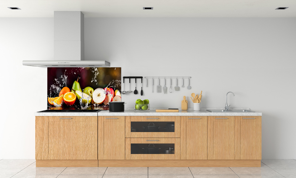 Cooker splashback Fruit and water