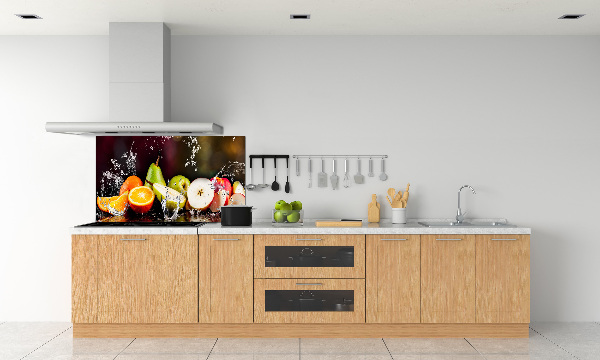 Cooker splashback Fruit and water