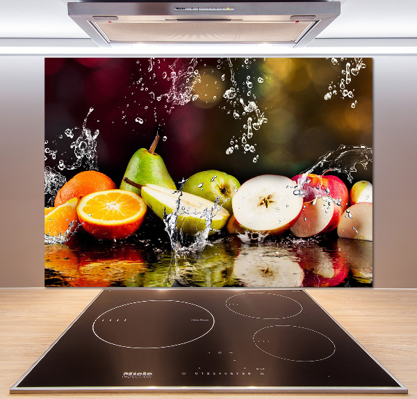 Cooker splashback Fruit and water