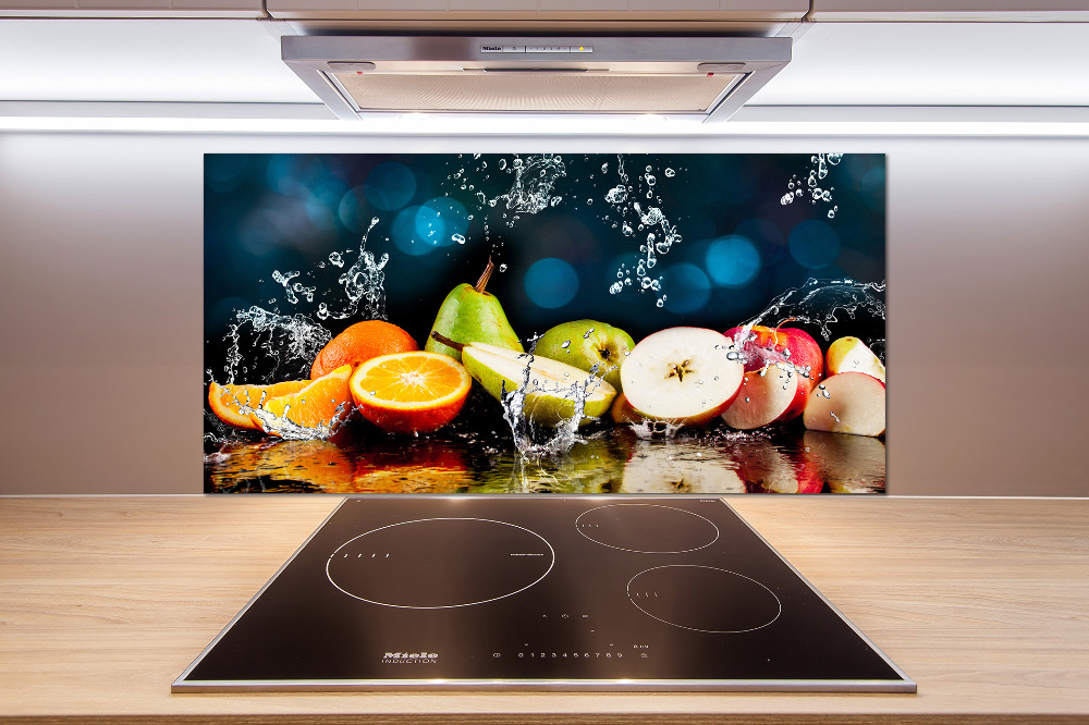 Cooker splashback Fruit and water