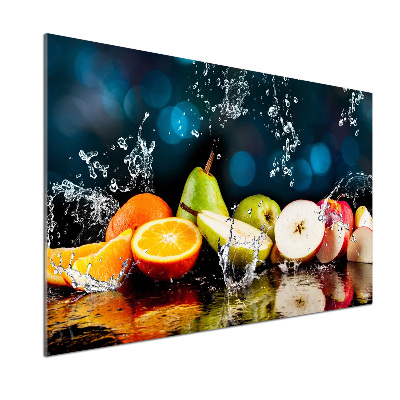 Cooker splashback Fruit and water