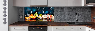 Cooker splashback Fruit and water