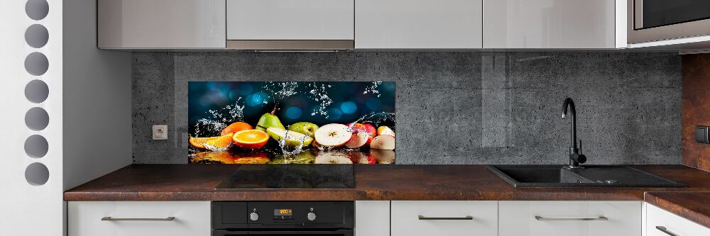 Cooker splashback Fruit and water