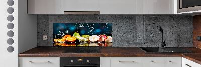 Cooker splashback Fruit and water