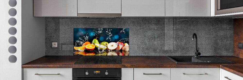 Cooker splashback Fruit and water