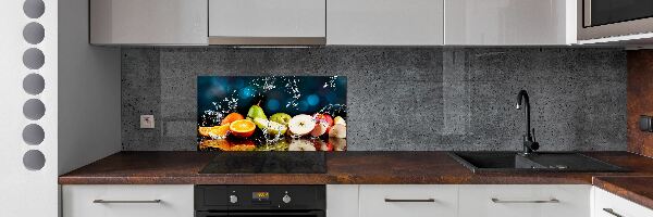 Cooker splashback Fruit and water