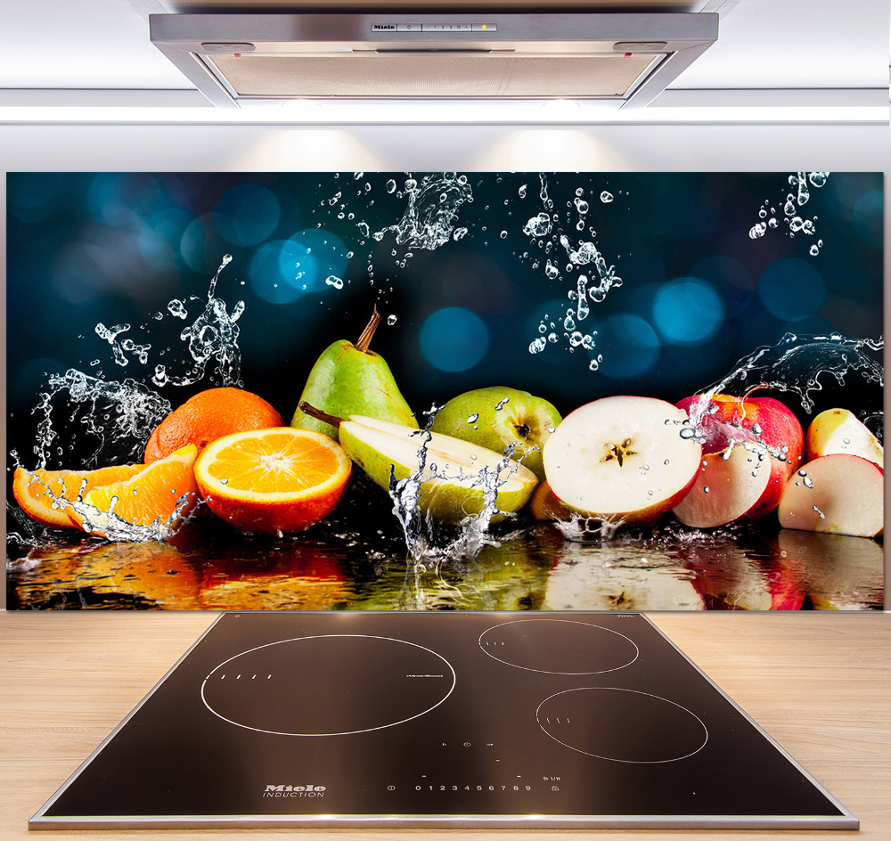 Cooker splashback Fruit and water