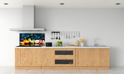 Cooker splashback Fruit and water