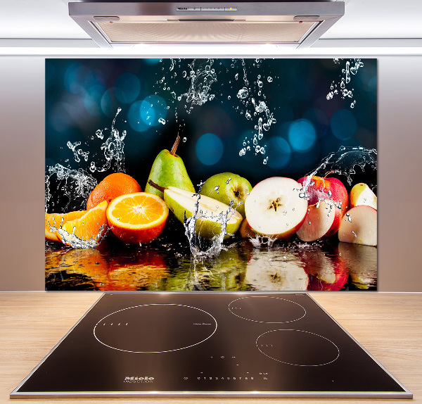 Cooker splashback Fruit and water