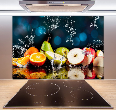 Cooker splashback Fruit and water