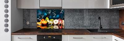 Cooker splashback Fruit and water