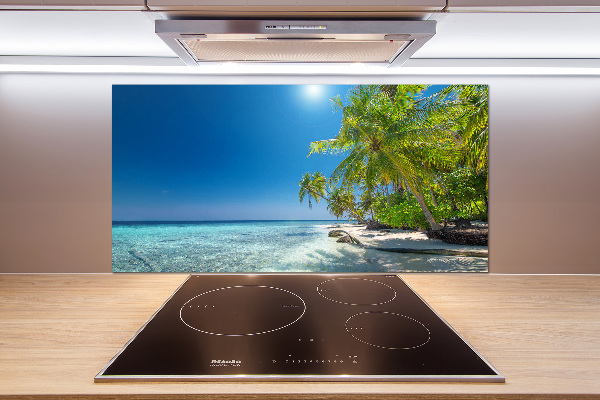 Cooker splashback Maldives beach