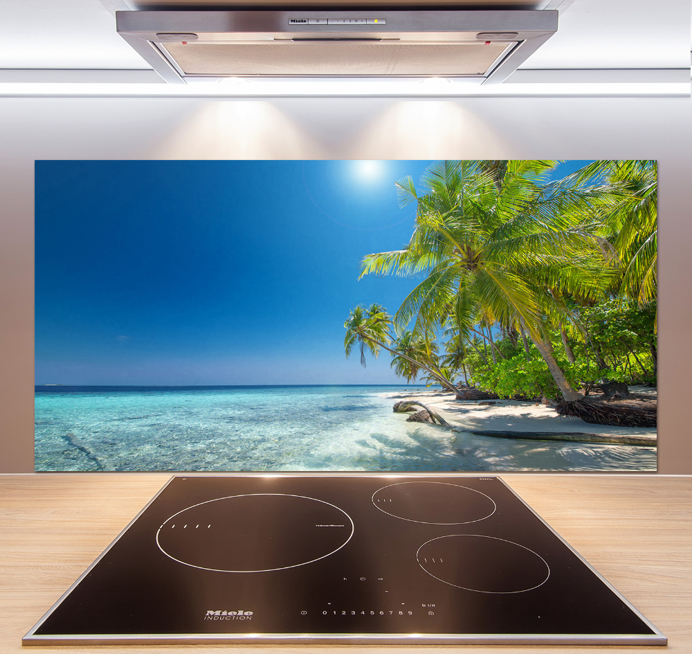 Cooker splashback Maldives beach