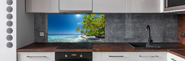 Cooker splashback Maldives beach