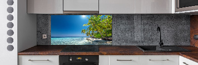 Cooker splashback Maldives beach