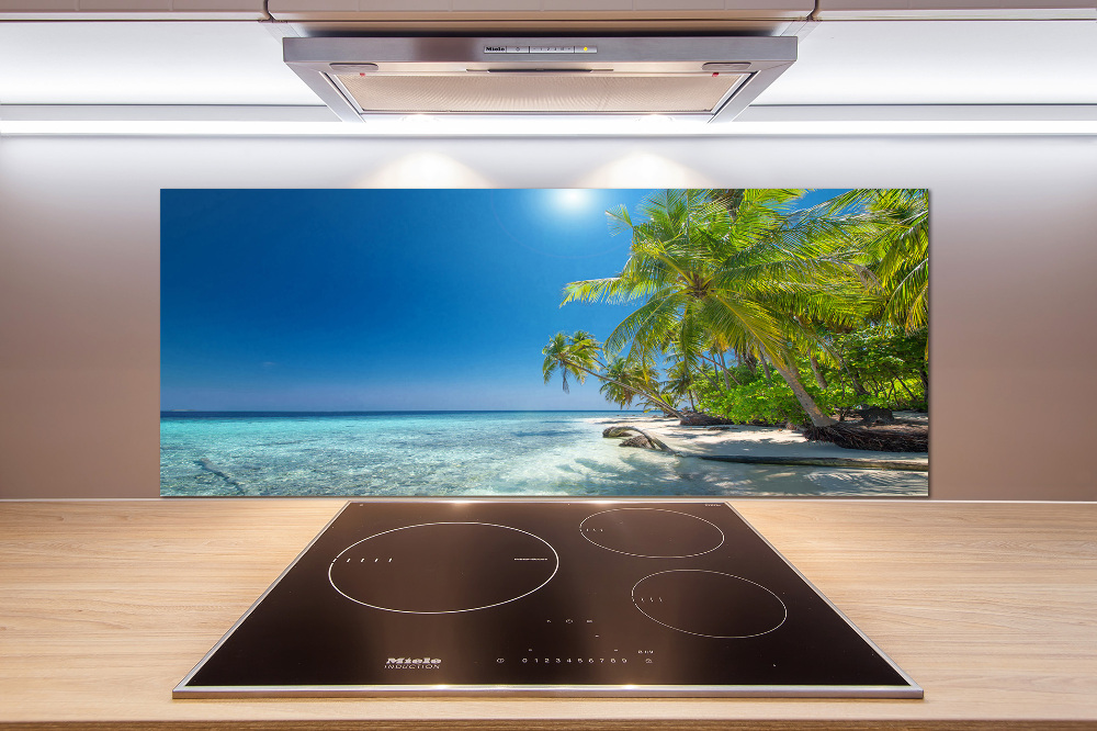 Cooker splashback Maldives beach