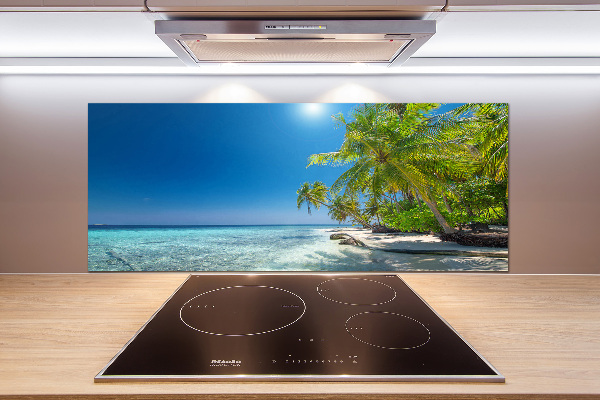 Cooker splashback Maldives beach