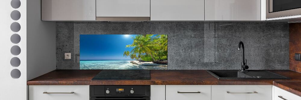 Cooker splashback Maldives beach