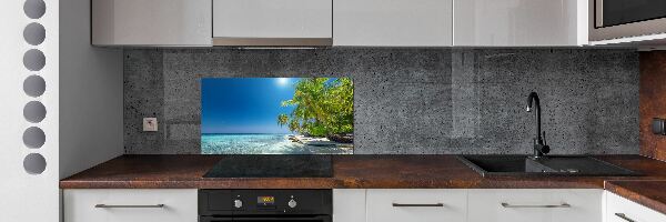 Cooker splashback Maldives beach