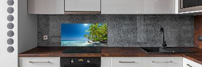 Cooker splashback Maldives beach