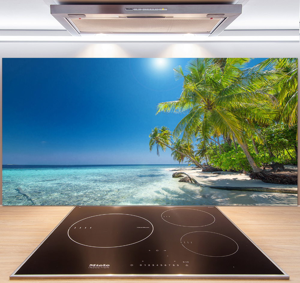 Cooker splashback Maldives beach