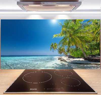 Cooker splashback Maldives beach