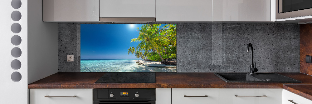 Cooker splashback Maldives beach