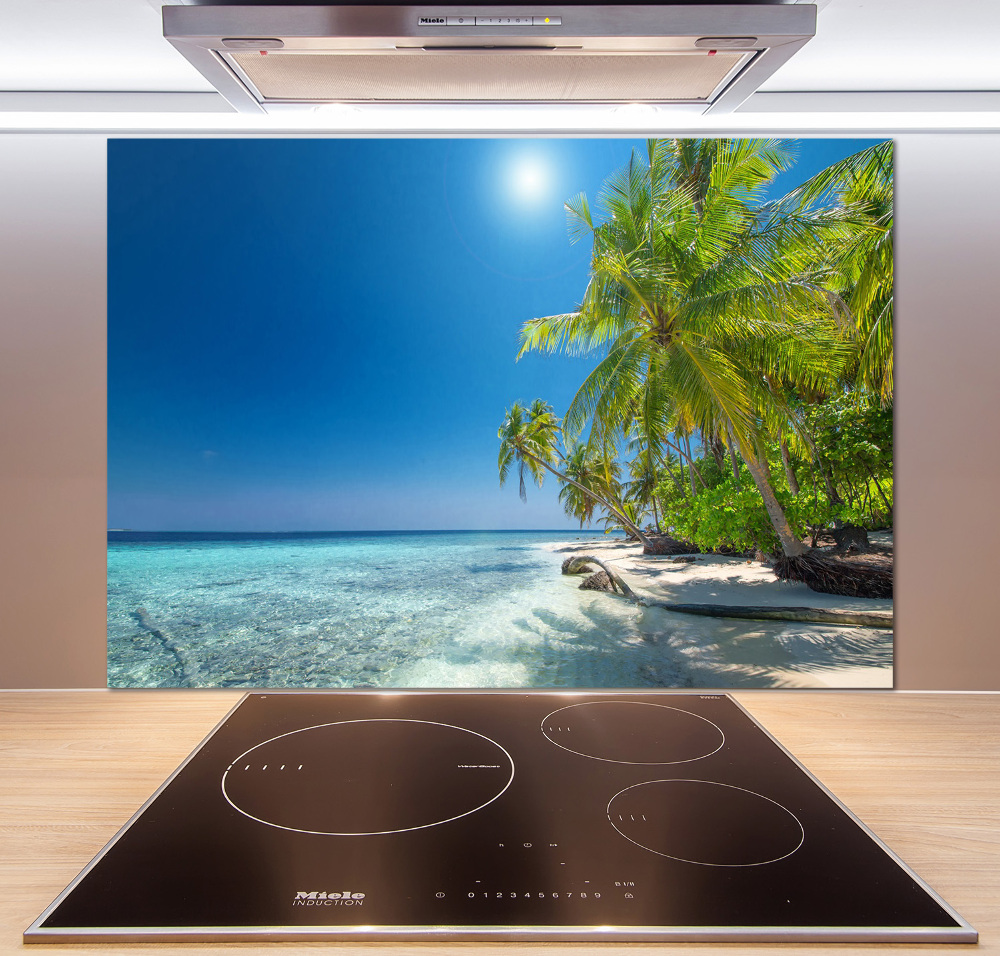 Cooker splashback Maldives beach